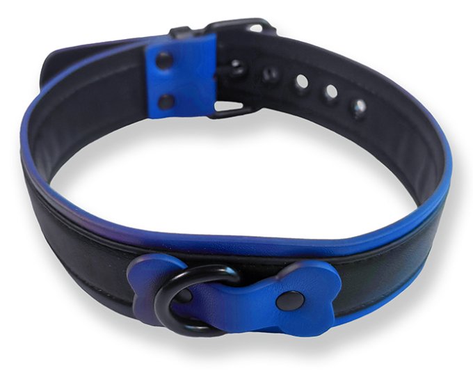 Collier Puppy Collar Noir-Bleu