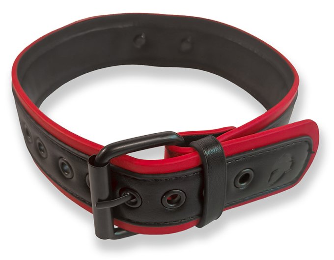 Collier Puppy Collar Noir-Rouge