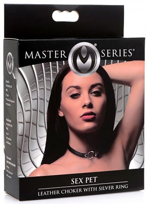 Collier Sex Pet avec anneau métal