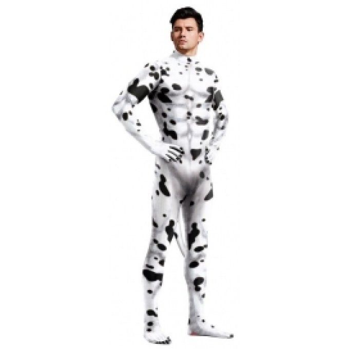 Combinaison Cosplay Chien Dalmatien Noir-Blanc