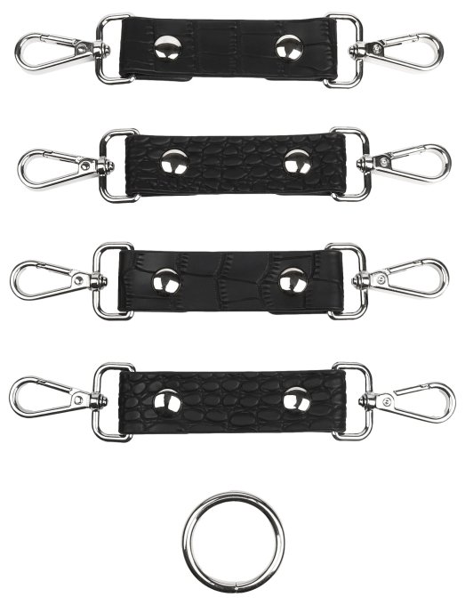 Connecteur de Menottes - Motif Croco Feros Noir