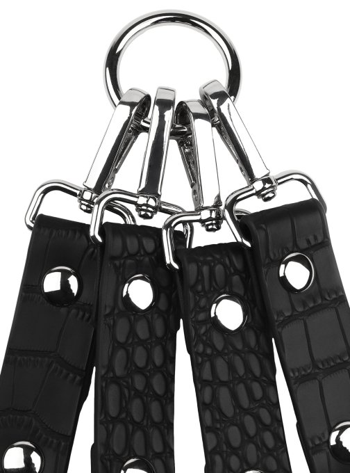 Connecteur de Menottes - Motif Croco Feros Noir