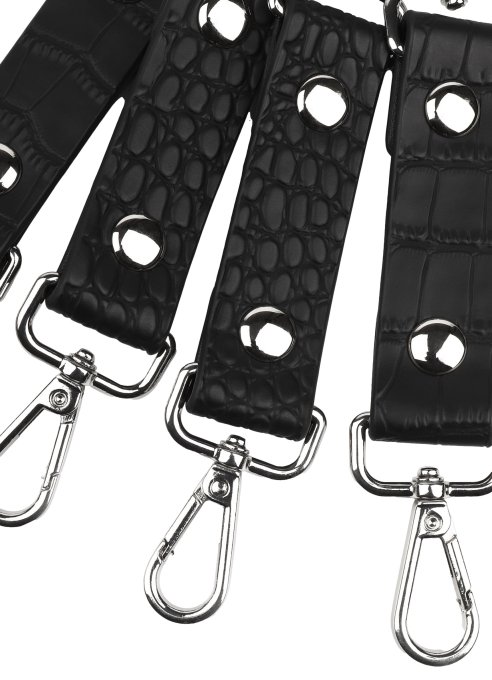 Connecteur de Menottes - Motif Croco Feros Noir