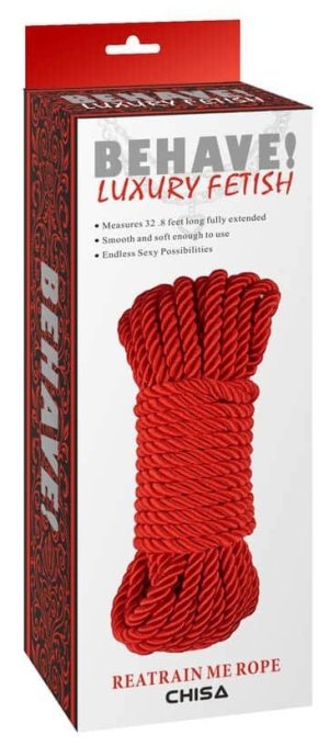 Corde de bondage Reatrain Me Rope 10M Rouge