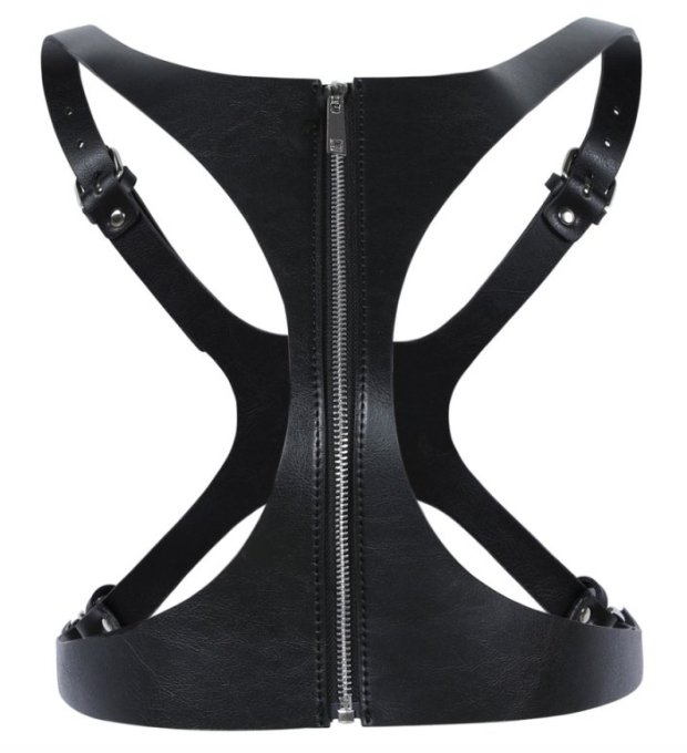 Corset SM Vinyle Noir