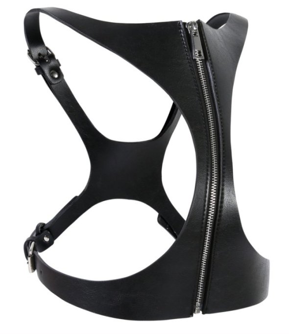 Corset SM Vinyle Noir