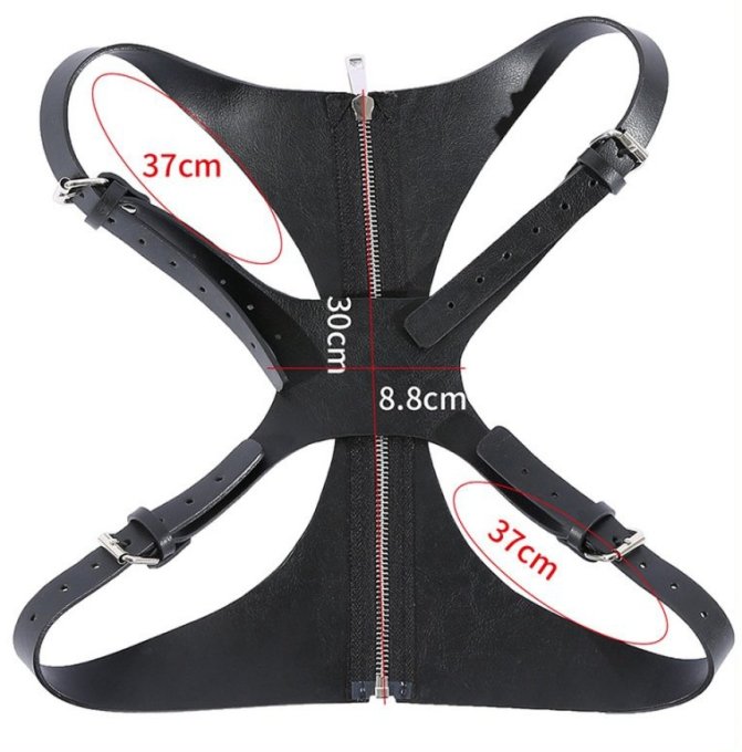 Corset SM Vinyle Noir