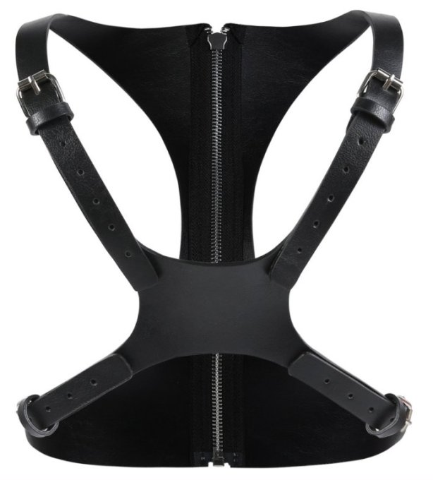 Corset SM Vinyle Noir