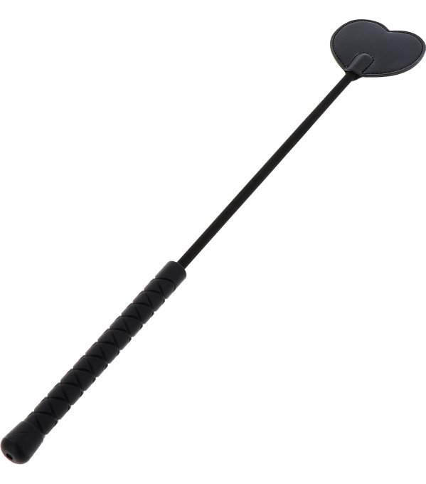 Cravache Black Heart 44cm Noir