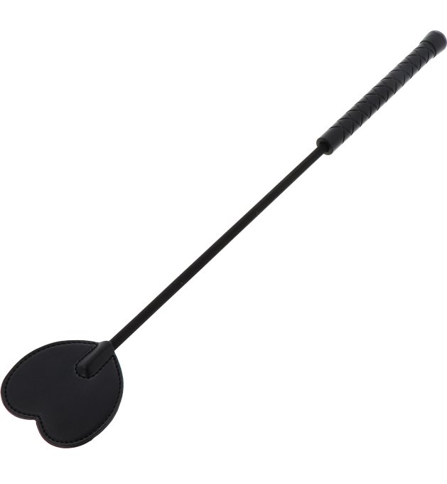 Cravache Black Heart 44cm Noir