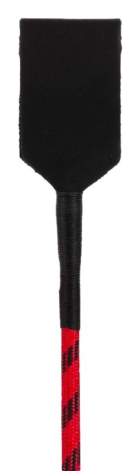 Cravache cuir et nylon Neon Stick 72cm Noir-Rouge