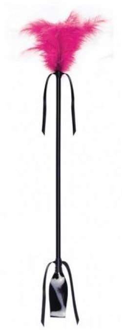 Cravache et Plumeau Secret Touch 50cm Fuchsia