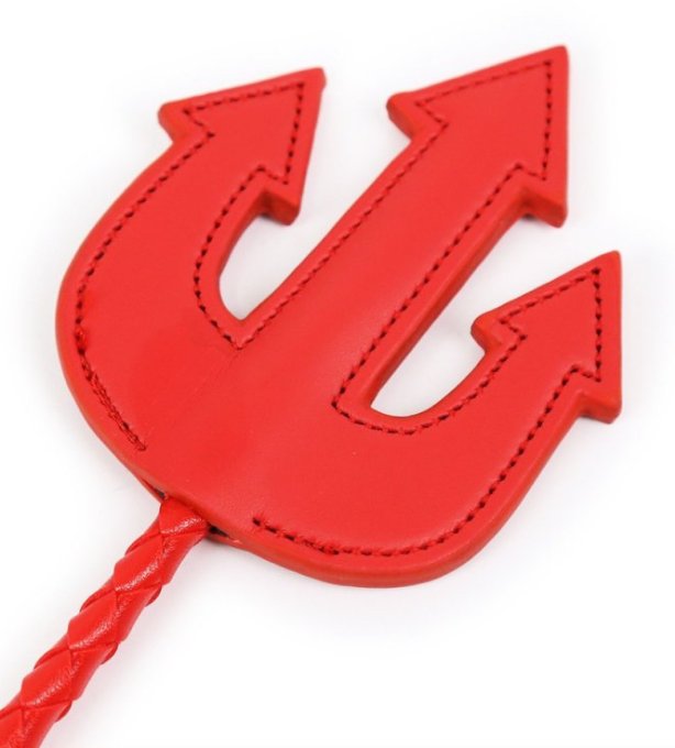 Cravache Trident 65cm Rouge