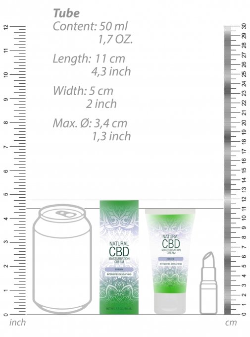 Crème de masturbation Natural CBD 50ml