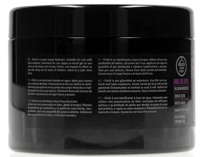 Crème relaxante Anal Relaxer 500 ml - Pot noir