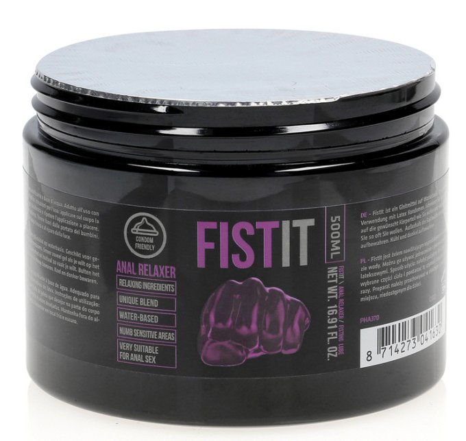 Crème relaxante Anal Relaxer 500 ml - Pot noir