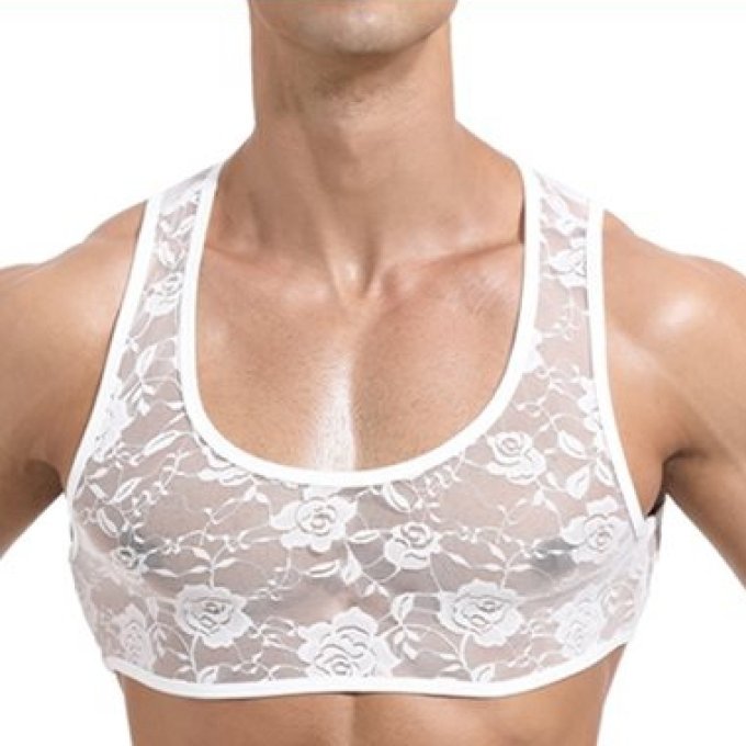 Crop Dentelle Blanc