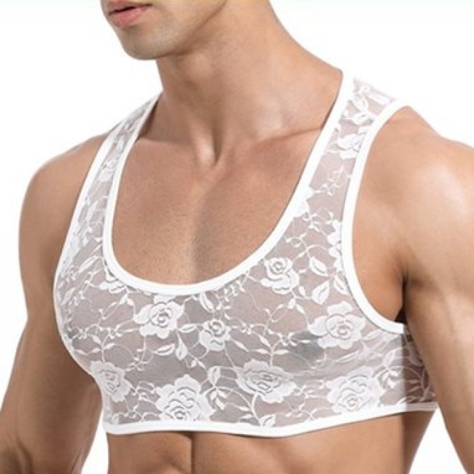 Crop Dentelle Blanc