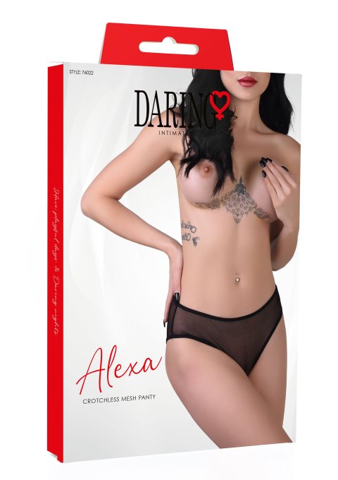Culotte sexy fine Alexa Noire