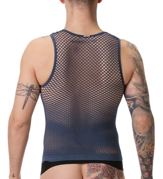 Débardeur Filet Stefano Bleu marine