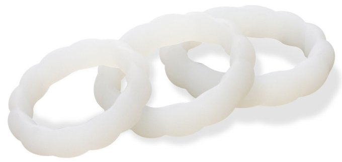 Lot de 3 Cockrings souples TORTICK Phosphorescents