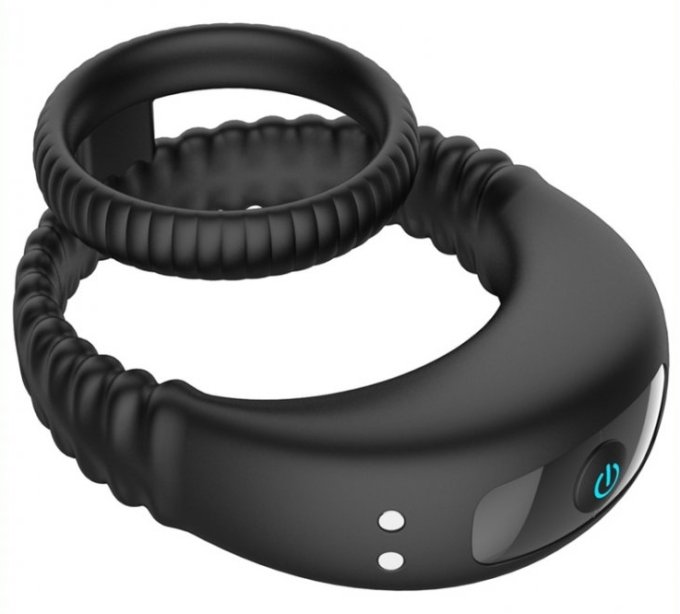 Double Cockring Vibrant Janus