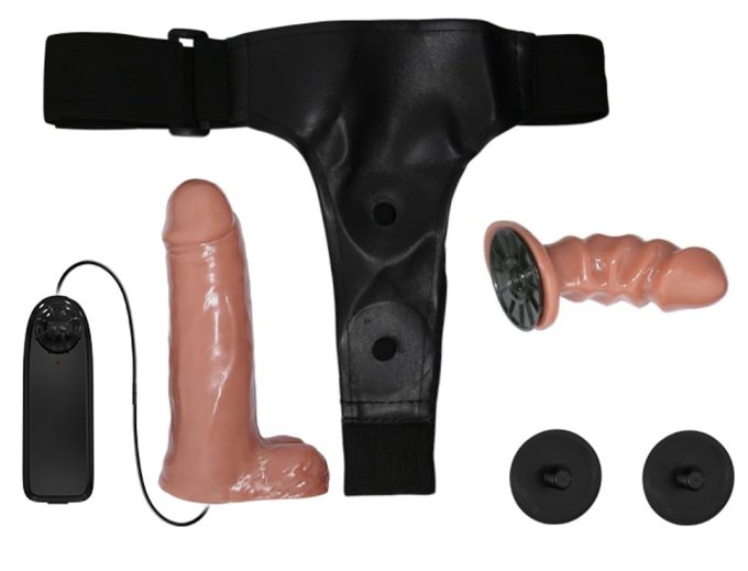 Double gode ceinture vibrant Passion Dual 14 x 4cm