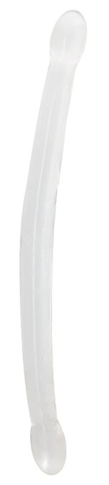 Double Gode Crystal RealRock 42 x 3.5cm Transparent