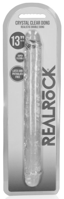 Double Gode CRYSTALDONG 34 x 3.8cm Transparent