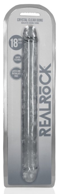 Double Gode CRYSTALDONG 45 x 4.3cm Transparent