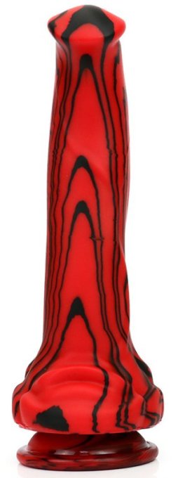 Double Gode Dobhorse 18 x 7cm Rouge et Noir