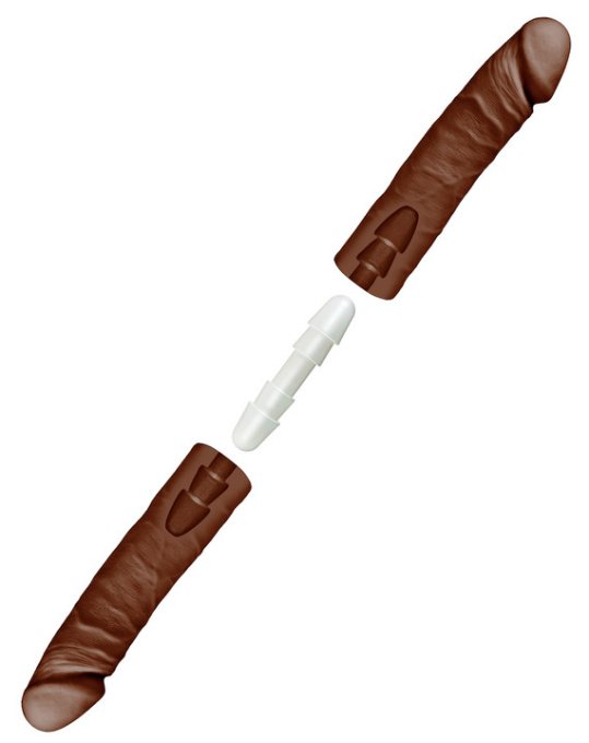 Double Gode Double D 40 x 4.3cm Marron