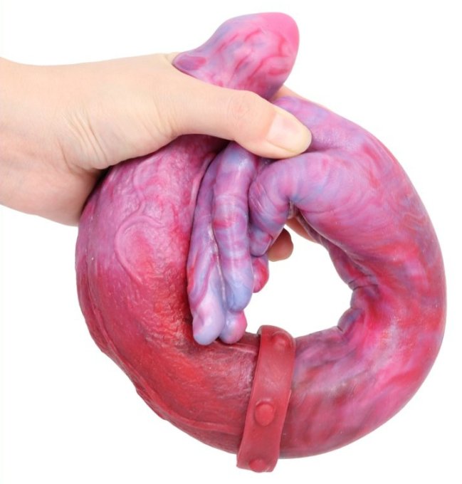 Double gode Duo Hand Monster 42 x 6cm