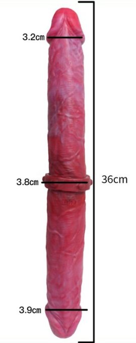 Double gode Duo Real 36 x 4.3cm