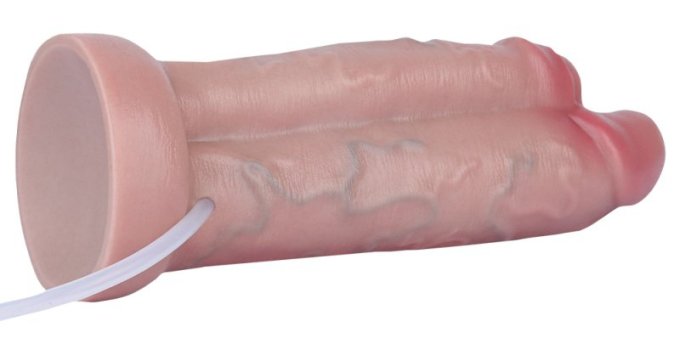Double Gode Éjaculateur Dubdick 18 x 6.1cm