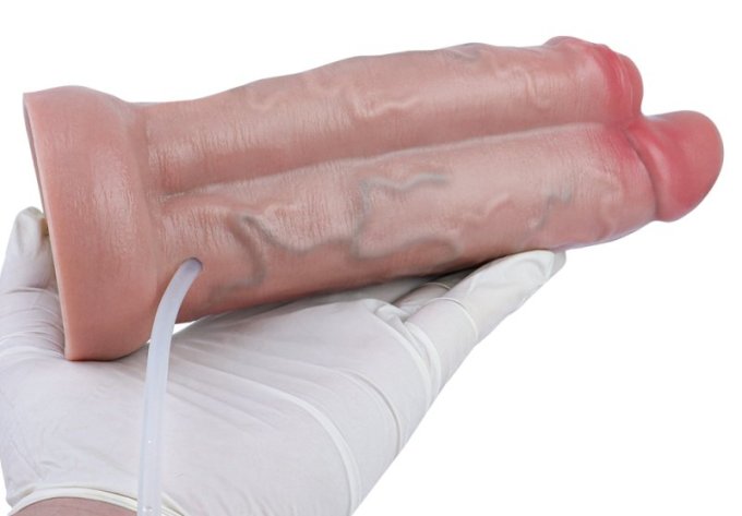 Double Gode Éjaculateur Dubdick 18 x 6.1cm