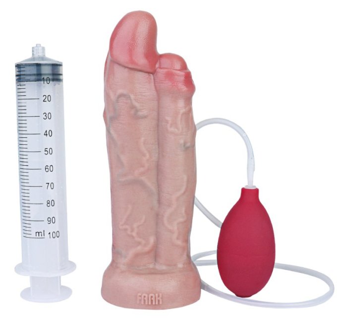 Double Gode Éjaculateur Dubdick 18 x 6.1cm