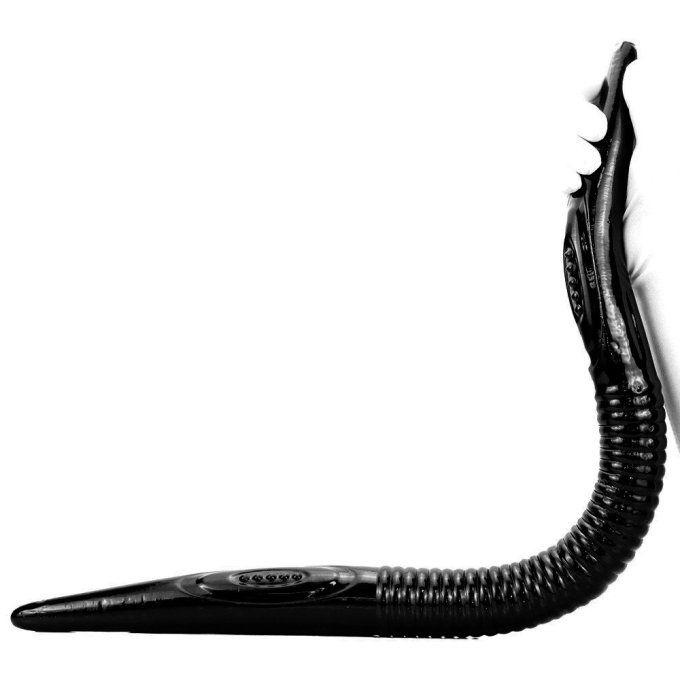 Double Gode long Blackworm 75 x 4.5cm