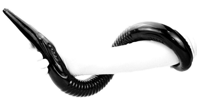 Double Gode long Blackworm 75 x 4.5cm