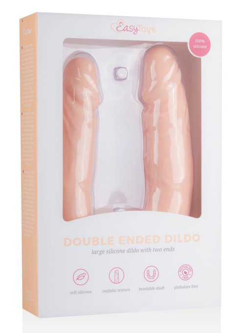 Double gode réaliste 40 x 4 cm