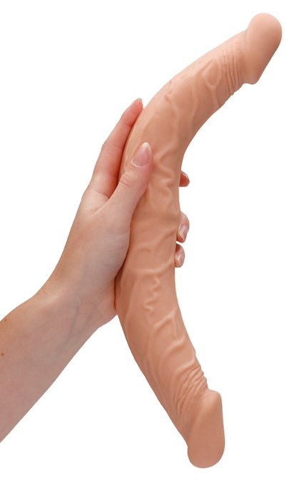 Double gode Realrock 36 x 4.4cm Flesh