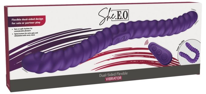 Double gode vibrant Wormsnake 16 x 3cm