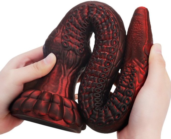 Gode Heelix L 52 x 7.5 cm Rouge