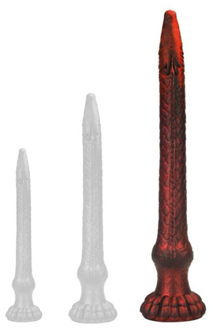 Gode Heelix L 52 x 7.5 cm Rouge