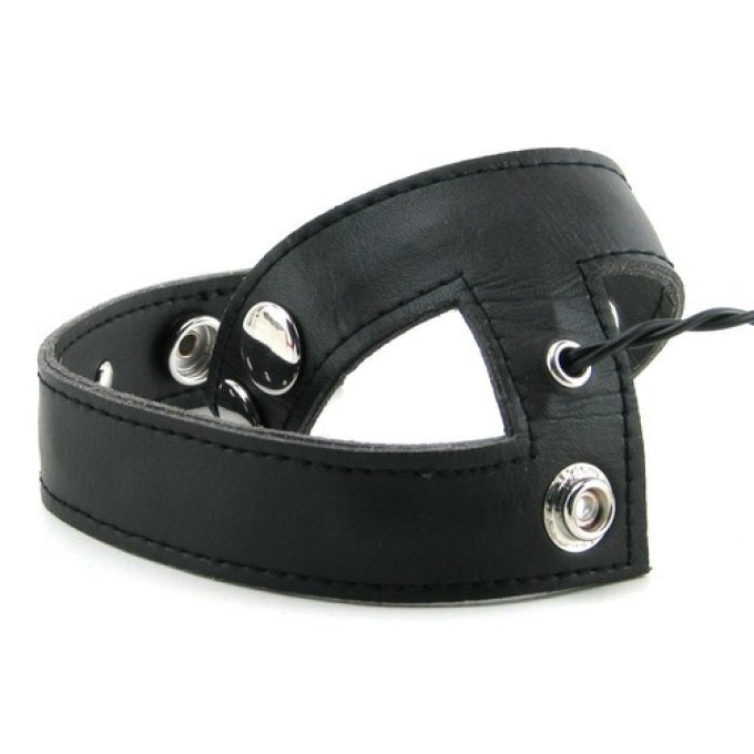 Electro Cockring Cuir