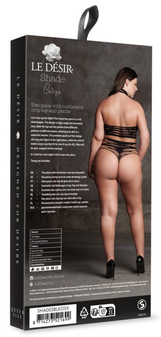 Ensemble 2 Pièces Grande Taille Carpo Noir