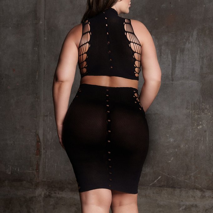 Ensemble 2 Pièces Grande Taille Kala Noir