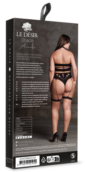 Ensemble 3 Pièces Grande Taille Ananke Noir