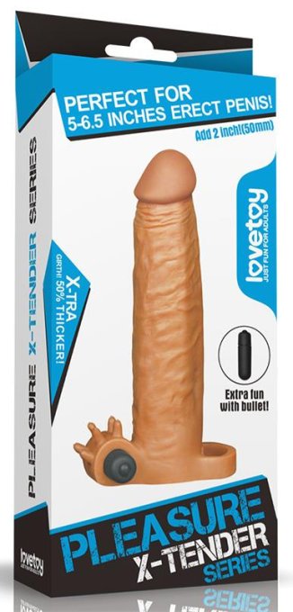 Etui pénien X-Tender n°4 19 x 4.5cm Marron