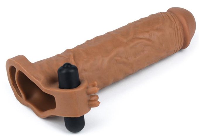 Etui pénien X-Tender n°4 19 x 4.5cm Marron